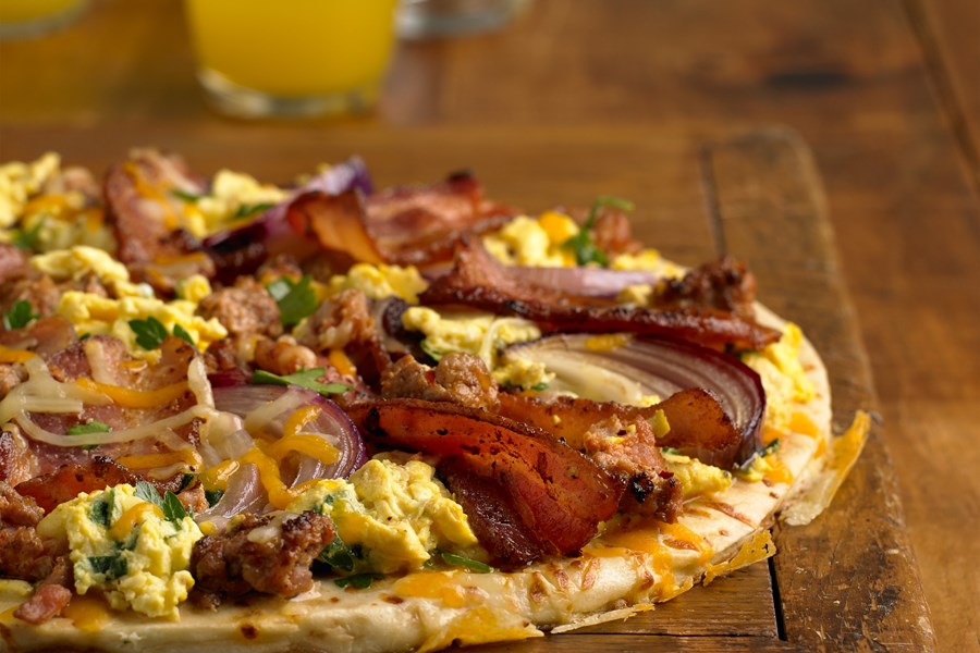 Breakfast Sausage Pizza 