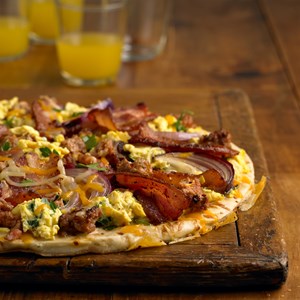 Breakfast Sausage Pizza