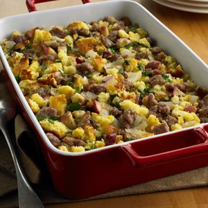 Corn Bread, Sausage and Apple Stuffing