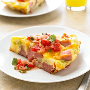 Ham And Ranch Potato Fritatta