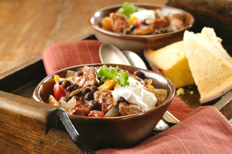 Black Bean Pork Chili 