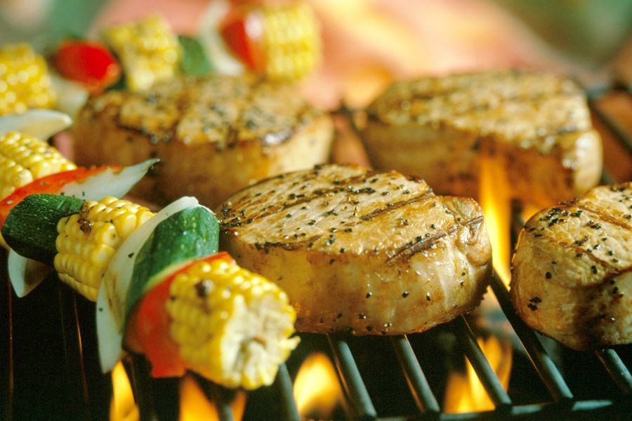Black Pepper Chops with Molasses Butter