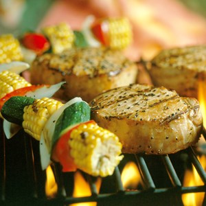 Black Pepper Chops with Molasses Butter