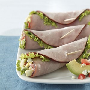 Cobb Salad Ham Roll-ups