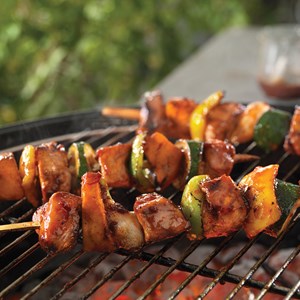 Easy, Breezy Honey-Chipotle Pork Kabobs