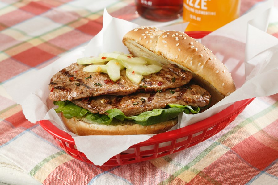 Grilled Thai Tenderloin Cutlets