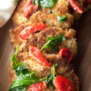 Italian Pork Cutlet Florentine