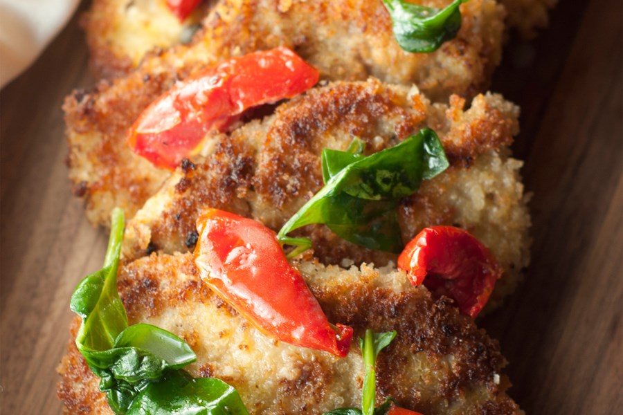 Italian Pork Cutlet Florentine