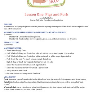 A Pig's Tale: High School Lesson Plans
