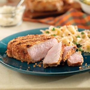 Parmesan-Crusted New York Pork Chops