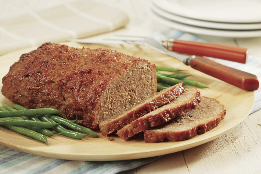 Peach-Glazed Pork Loaf