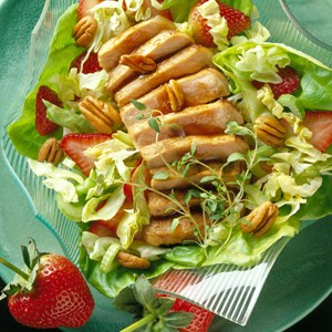 Pork and Pecan Salad with Honey-Balsamic Dressing
