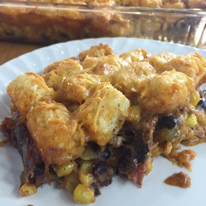 Tater Tot Carnitas Casserole