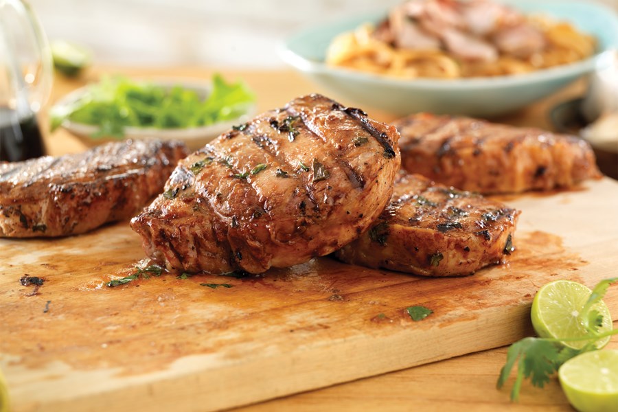 Thai Ribeye Pork Chops